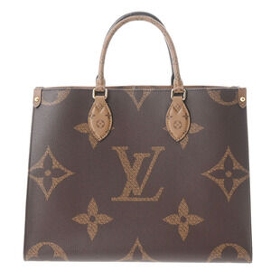 Louis Vuitton Monogram Reverse On the Go Brown Canvas Bag
